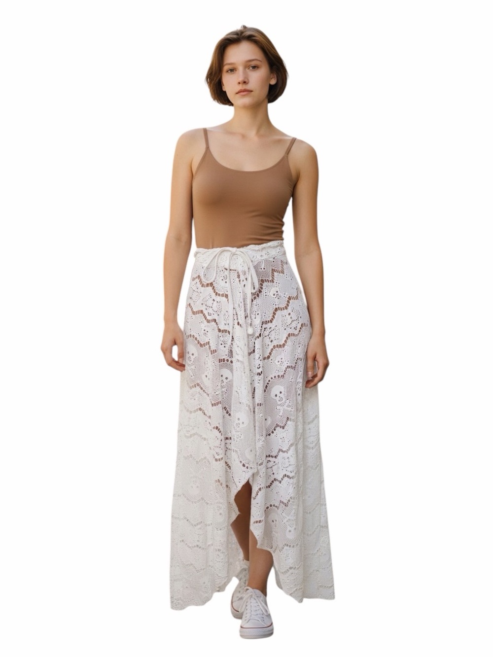 LETARTE Y2K Skull Maxi Skirt/Dress.
